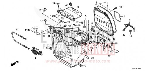 VANO PORTAOGGETTI NC700XDD di 2013